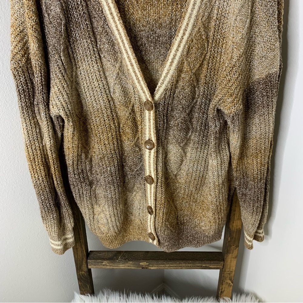 BP. Gradient Brown Cardigan Sweater Size XL - Picture 3 of 6